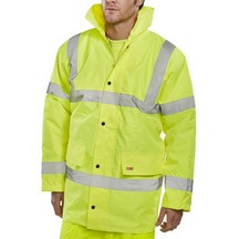 Briggs Hi Vis Contractor Jacket - Yellow