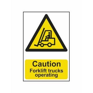 200 X 300mm Caution Forklift Trucks