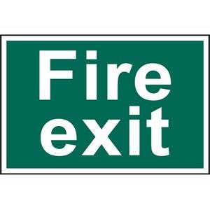 200 X 300mm Fire Exit Text Only