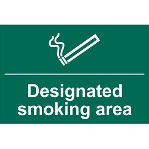 200 X 300mm Designated Smoking Area