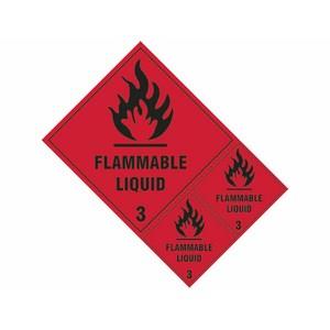 200 X 300mm Flammable Liquid Class 3 Sav - Pack Of 3