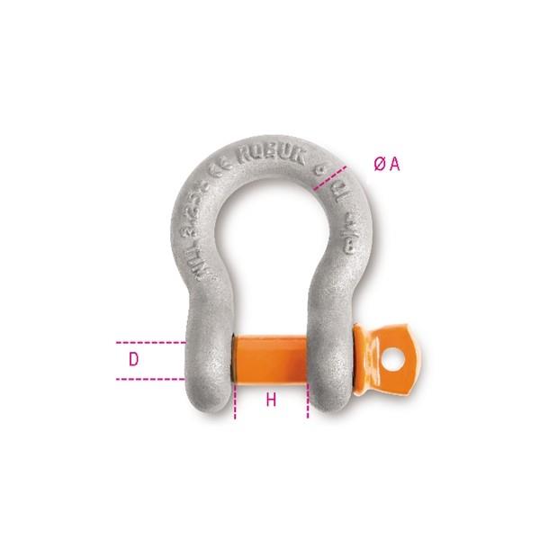 Beta 8029R Bow Shackles Screw Collar Pins