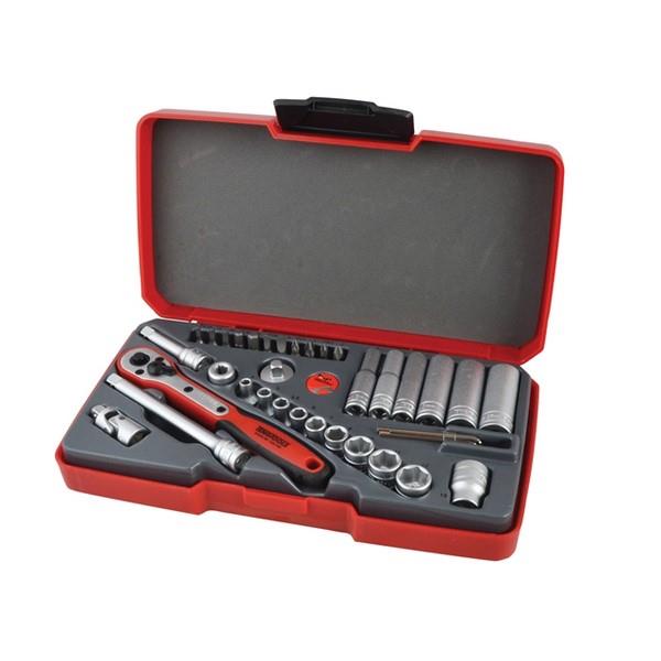 Teng Tools 1/4'' Dr Socket Set 