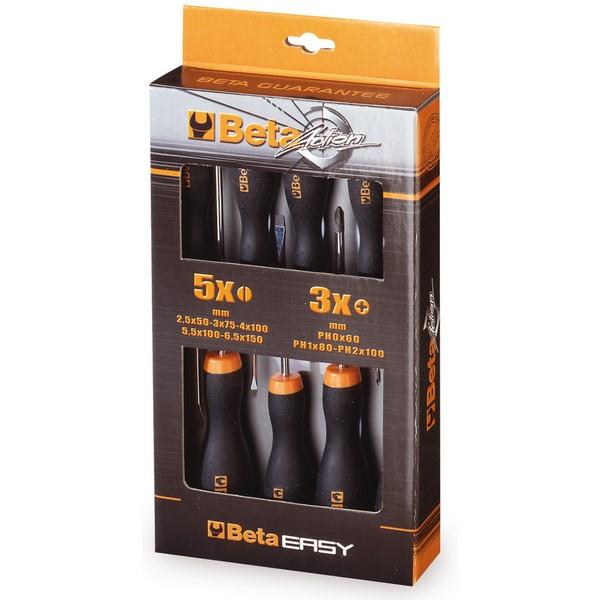 Beta 1203 /D8P-8 Screwdrivers In Hanging Pack