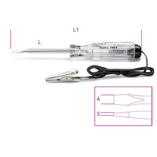 Beta 1254-Circuit Testing Screwdriver 6-24V