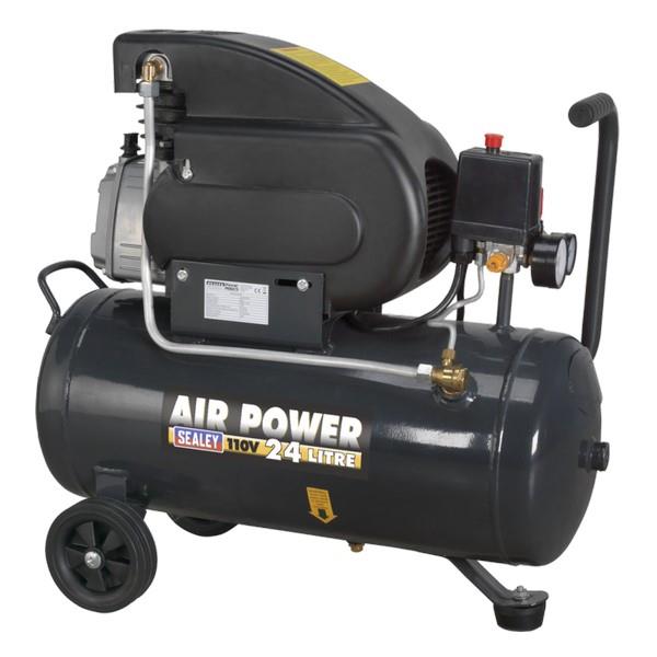 Sealey Sac2420E 24L 2Hp Drive Compressor - 110V