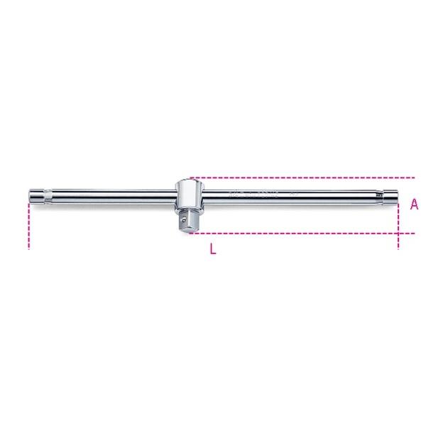 Beta 928 450mm 3/4In Drive Slide T-Handle