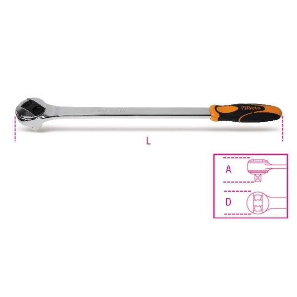 Beta 928 510mm 3/4In Reversible Ratchet