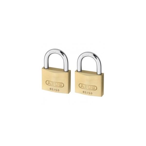 Abus 65 Series Brass Padlocks - Twin Pack