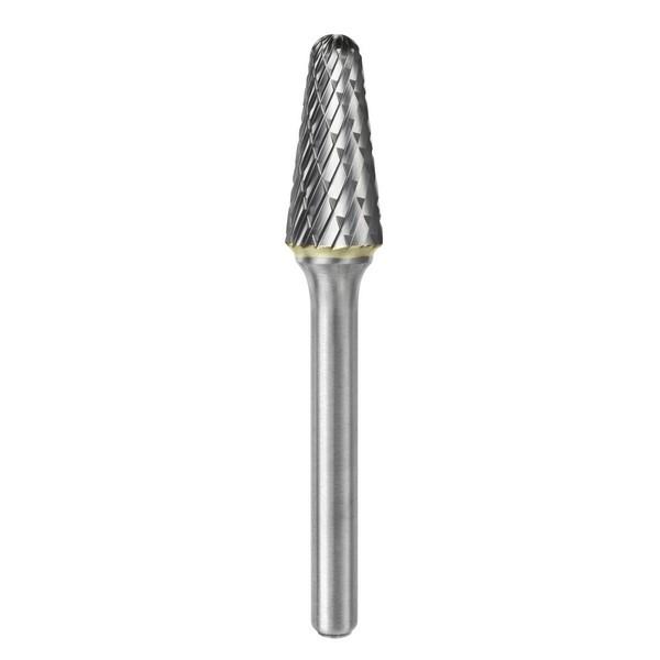 ATA Tungsten Carbide Double Cut Burr - Ball Nosed Cone - 6mm