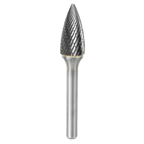 ATA Tungsten Carbide Double Cut Burr - Pointed Tree - 9.6mm - 64mm
