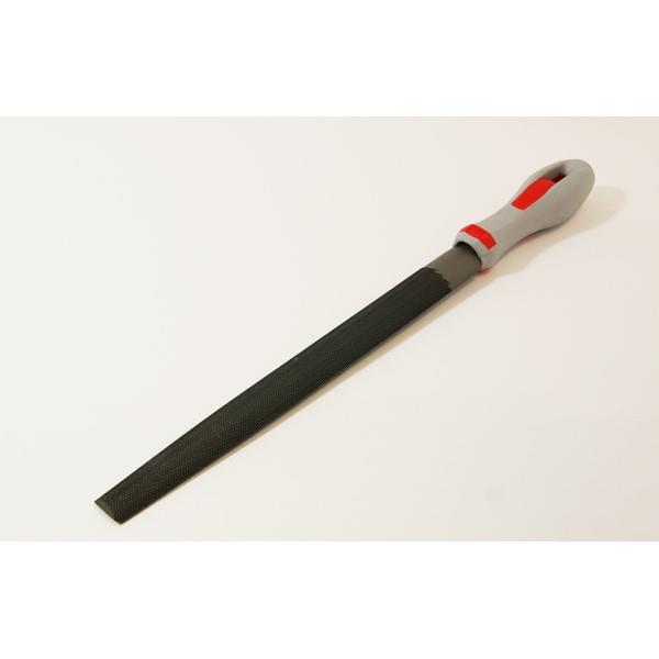 Half Round Second Cut File C/W Handle - 8In