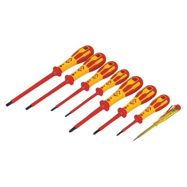CK T49193 Slot/Pozi Vde Screwdriver Set 8 Pce