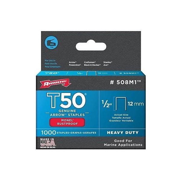 Arrow T50 - Staples - 6mm - 1/4'' - Box 1250