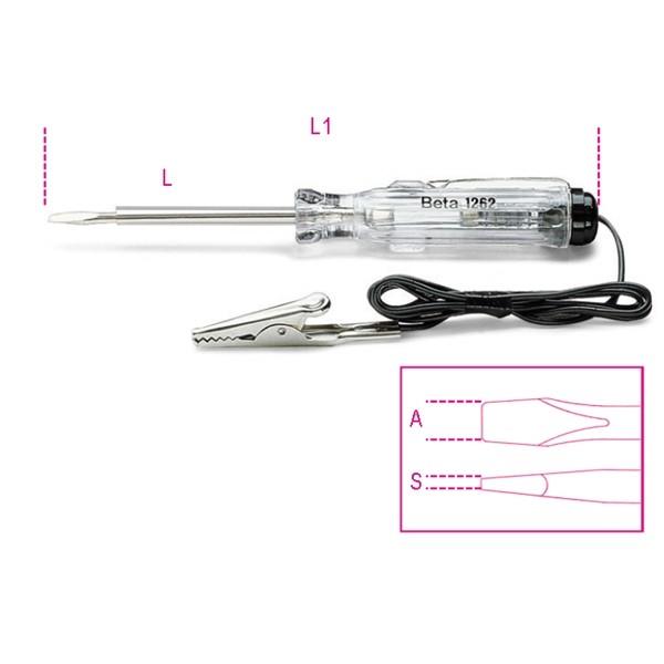 Beta 1254-Circuit Testing Screwdriver 6-24V
