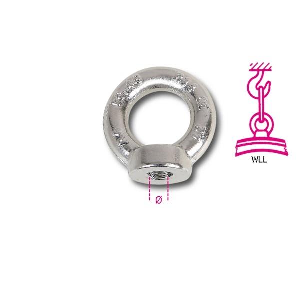 Beta 8242F M10 S/S Forged Eye Nuts - 10mm