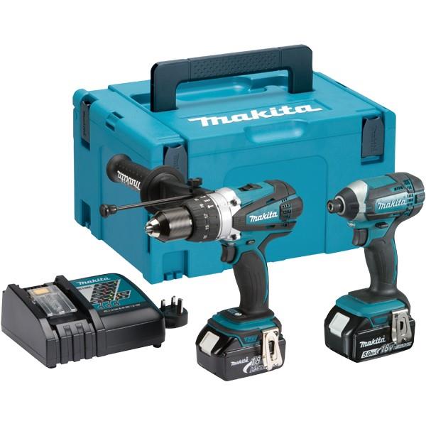 Makita DLX2145TJ 18V Combi Drill & Impact Driver Twin Pack