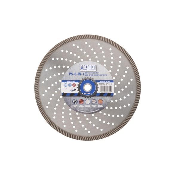 Premier Diamond  5 Star P5-In-1 Diamond Blade - 115 X 2.2 X 10 X 22.2mm