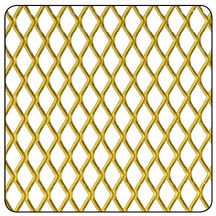Anodised Aluminium Gold Tone Grill - 10 x 5.5mm Aperture