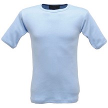 Blue Thermal Short Sleeve Vest - Small