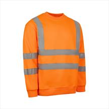 Beeswift Hi-Vis Sweatshirt - Orange - 3X/Large