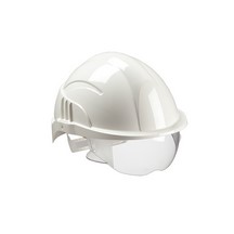 Centurion Vision Plus Non-Vented Safety Helmet - White