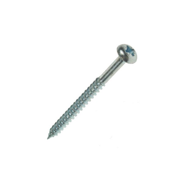 Stainless Steel Woodscrew - Round Pozi - 6G - 3/4" - A2