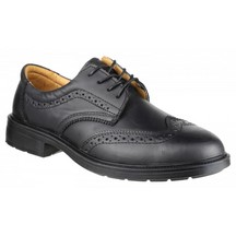 Brogue Safety Shoe - Black - 9