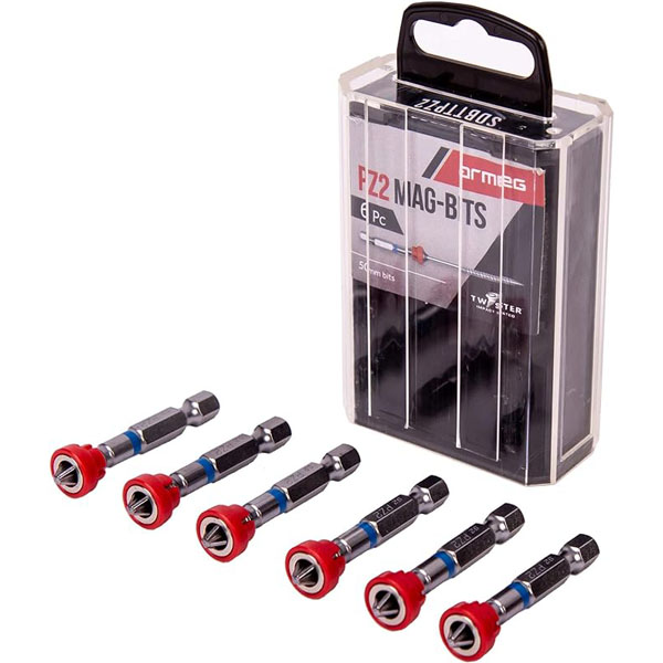6 Piece Tic Tac Box Mag Bits  - PZ2- 50mm