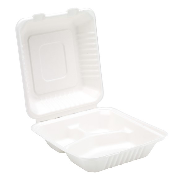 Dispo Bagasse Meal Box - 220 x 202mm