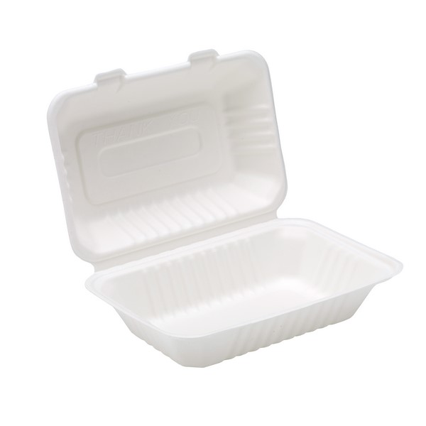 Dispo Bagasse Lunch Box - 230 x 160mm