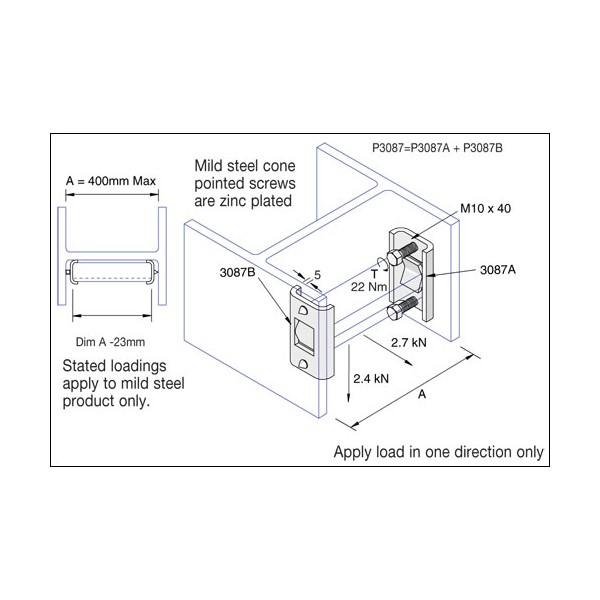 Channel Beam Clamp 2 Part