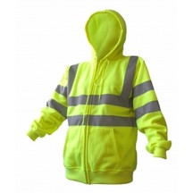 Beeswift Hi-Vis Hoodie Full Zip - Yellow - Medium