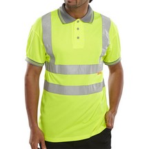 Beeswift Hi-Vis Polo Shirt - Yellow - Small