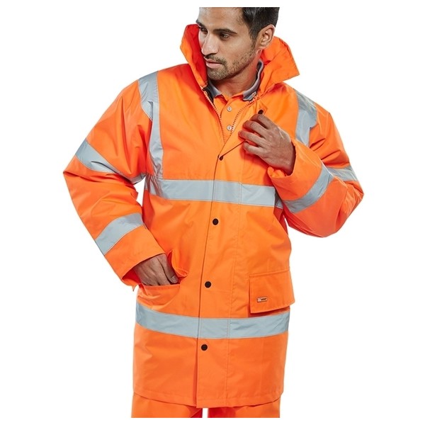 Hi-Vis Site Jacket - Orange  - Small