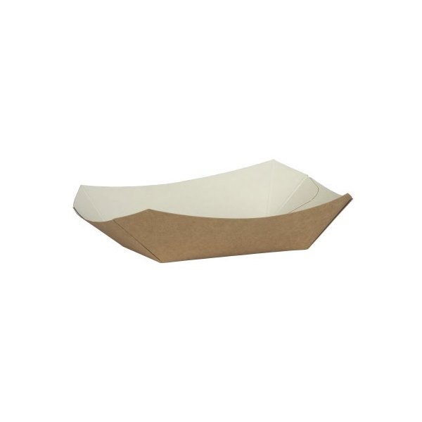 Kraft Biodegradable Chip Tray - Pack of 500