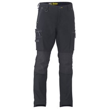 Bisley Flex & Move Stretch Utility Cargo Trouser (with Kevlar Knee) - Black
