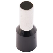 Insulated Bootlace Ferrule - 25x12mm - Black