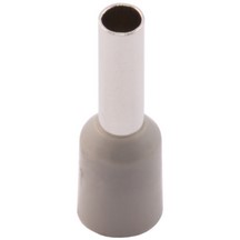 Insulated Bootlace Ferrule - 2.5x8mm - Grey