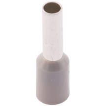 Insulated Bootlace Ferrule - 4x9mm - Grey