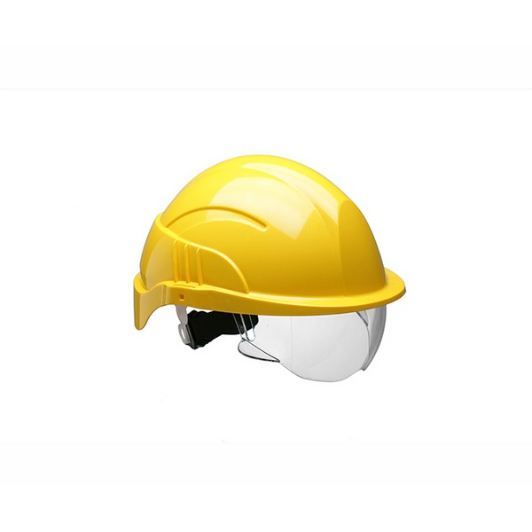 Centurion Vision Plus Non-Vented Safety Helmet - Yellow