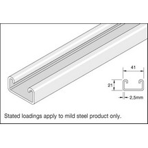Plain Hot Dipped Galv - 41x21x2.5mmx3m
