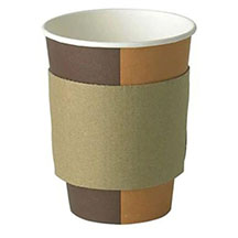 Unprinted Cup Sleeves - Pack of 2000 - For 8oz cup