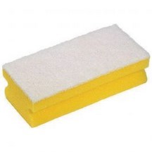 Foam Backed Scourer - White/Green