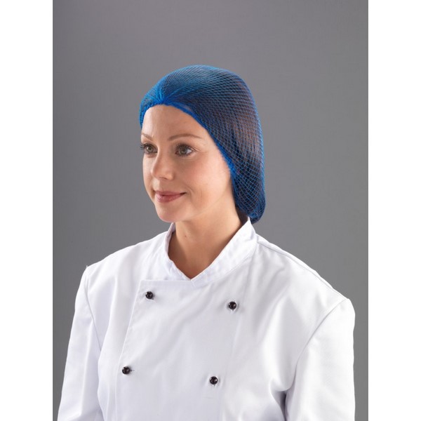 Jangro Disposable Hairnets - Blue - Pack of 48
