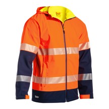 Bisley Hi Vis Two-Tone Softshell - Orange - Medium