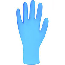 Hybrid Exam Powder Free Gloves - Blue - Pack of 100 - Small