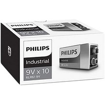 Philips Industrial Battery 9V - PP3 - Pack 10