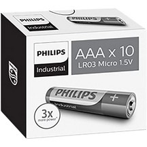 Philips Industrial Battery - AAA - Pack of 10