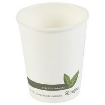 Ingeo Compostable Single Walled Paper Cups - Pack of 1000 - 8oz